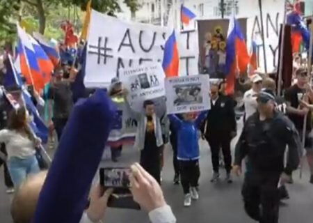    В Австралии состоялся митинг в поддержку России