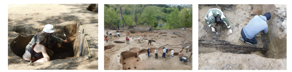 Рабочий процесс проведения археологических раскопок