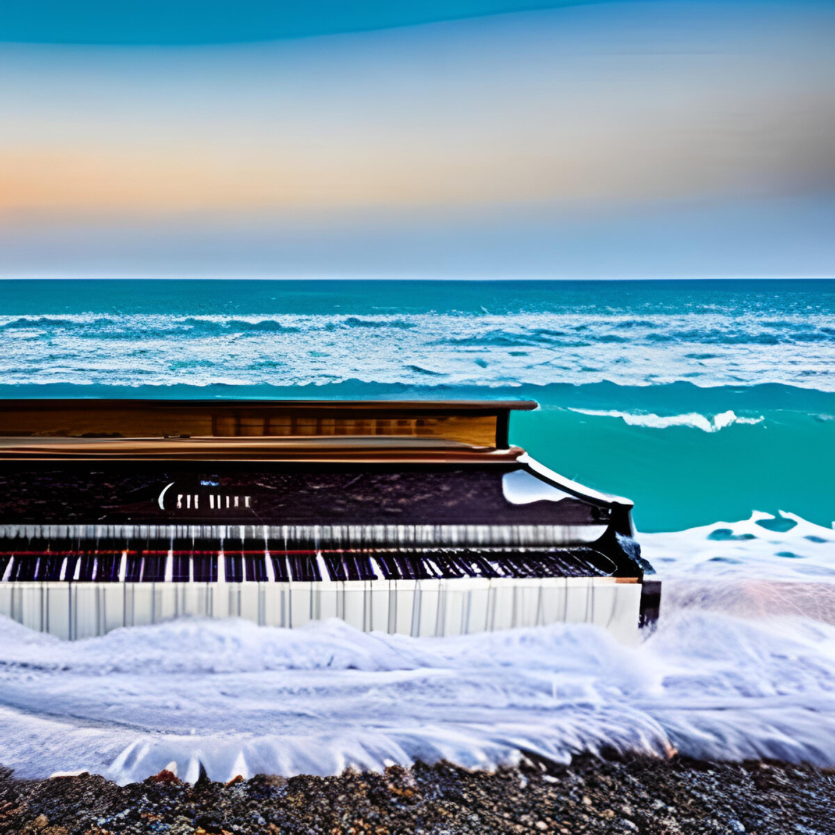 Иллюстрация дизайнера Ирины Одарчук Паули Море и под звуки фортепиано