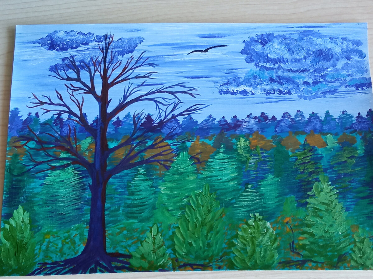 Вот такой родился пейзаж...