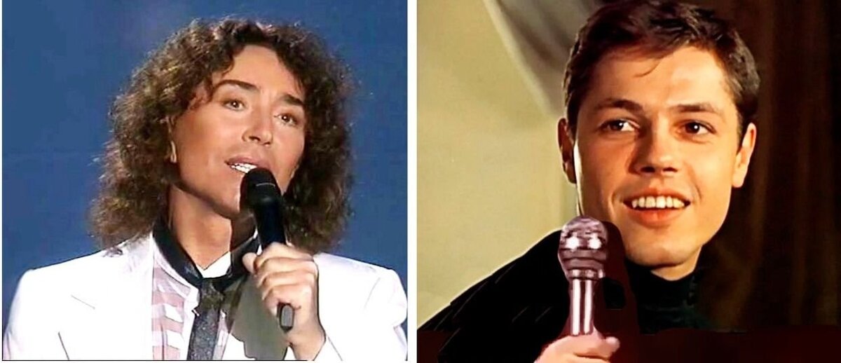 Валерий Леонтьев и Игорь Скляр. 1980-е годы. Источник фото : скрин ретро концертов на канале "Ностальгия" http://nostalgiatv.ru/?