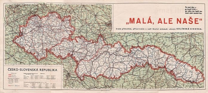 
Карта Чехословакии 1938 г. Источник: https://q-map.ru/карта-чехословакии-1938-г/