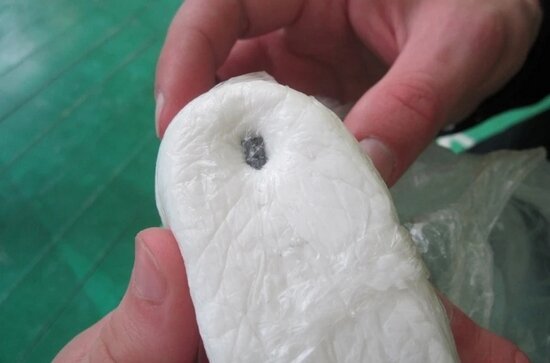 Опытный образец и пулька от пневмата.