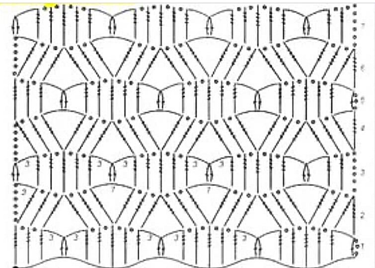 Узор паутинка крючком