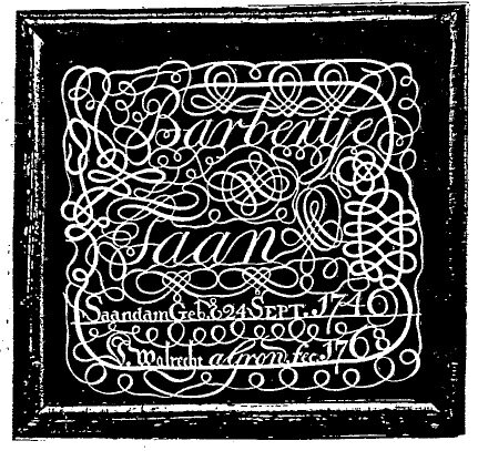 Вырезка для Барбертье Таана. 1768 г. Исторический музей Заанса