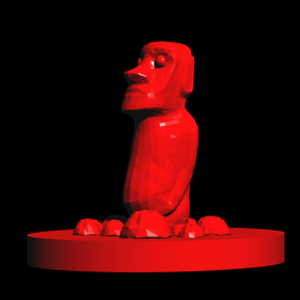 Круговая монохромная голограмма,, записанная по методу Ллойда Кросса и восстановленная светом лазера.