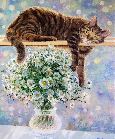 В душе наступит благодать | Живопись Олега Пятина