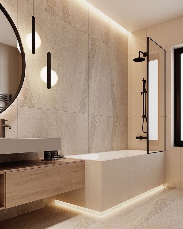 Натяжной потолок со светодиодной подсветкой.