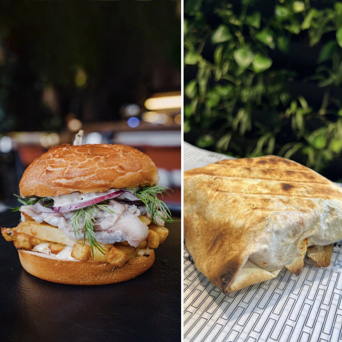 «Голландец» в булочке и подрумяненном лаваше