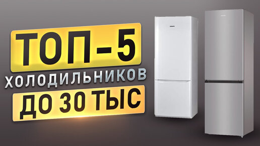 ТОП-5 Холодильников до 30 тысяч рублей! Лучшие холодильники 2020-2023