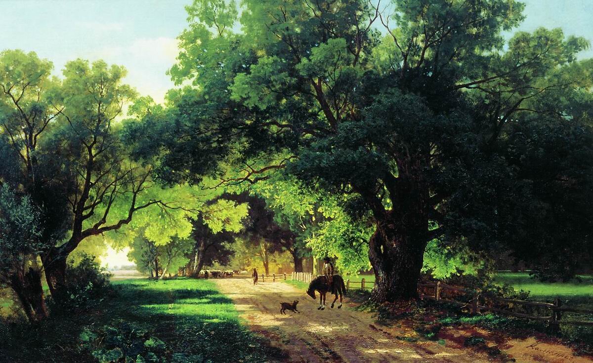 "Пейзаж", Л.Л. Каменев. Костромской музей-заповедник.