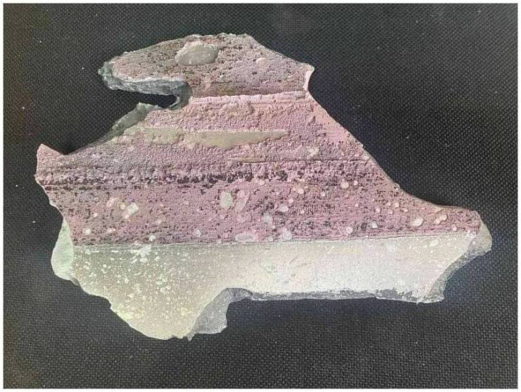 Осколки снарядов на территории завода