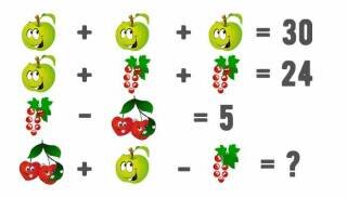 Фрукты с глазками - симпатичная задачка.