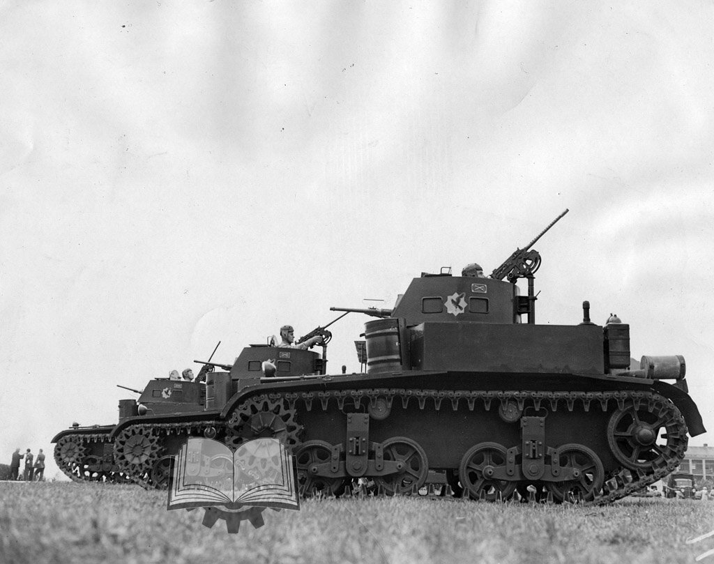 Обучение зенитной стрельбе экипажей Combat Car M1.