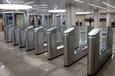    Вестибюль станции метро "Стрелка", открывшейся в Нижнем Новгороде. ©Григорий Соколов РИА Новости