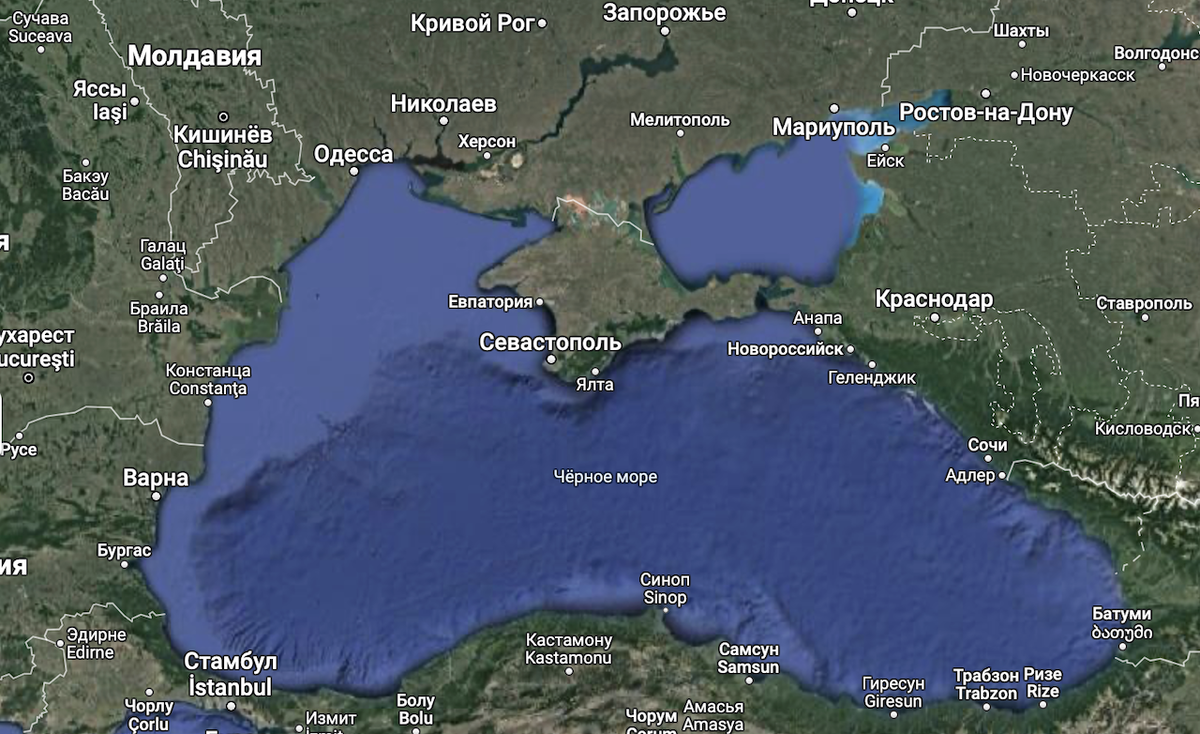 Азовское море и черное море на карте. Черное и Азовское море на карте. Чёрное и Азовское море на карте России. Физическая карта черного моря. Пролив соединяющий черное и азовское море называется