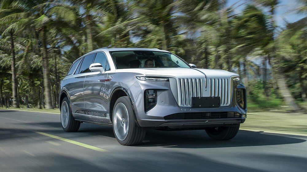 Стоимость флагманского электрического внедорожника Hongqi E-HS9 — 9,49 млн рублей. Изображение: Hongqi  📷
