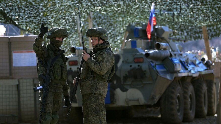 Российские миротворческие силы в Нагорно-Карабахской Республике (Республике Арцах). Фото из открытых источников сети Интернета.