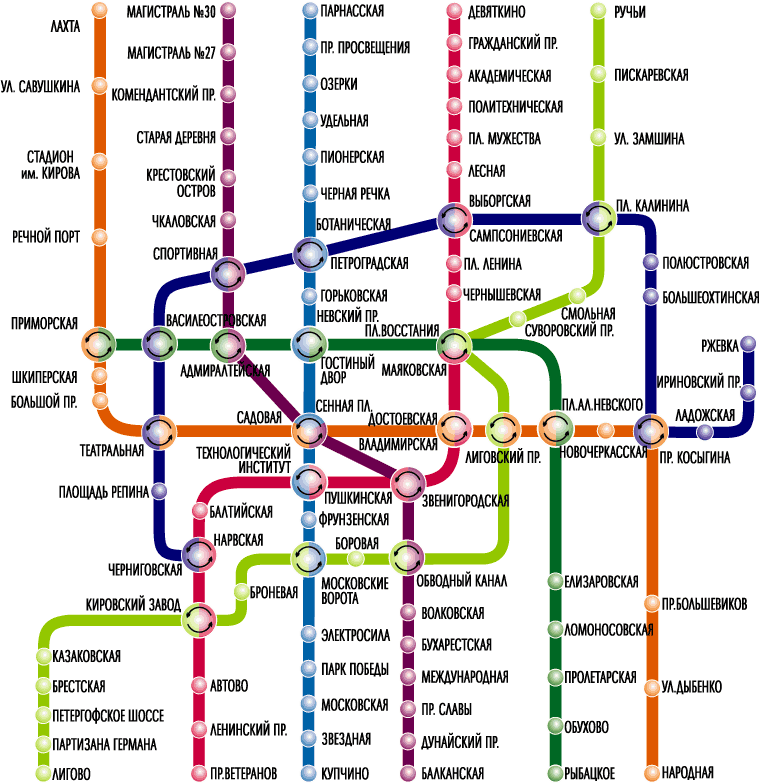 План метро спб 2023