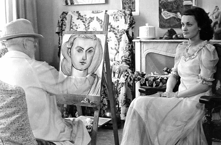 Лидия Делекторская позирует Анри Матиссу