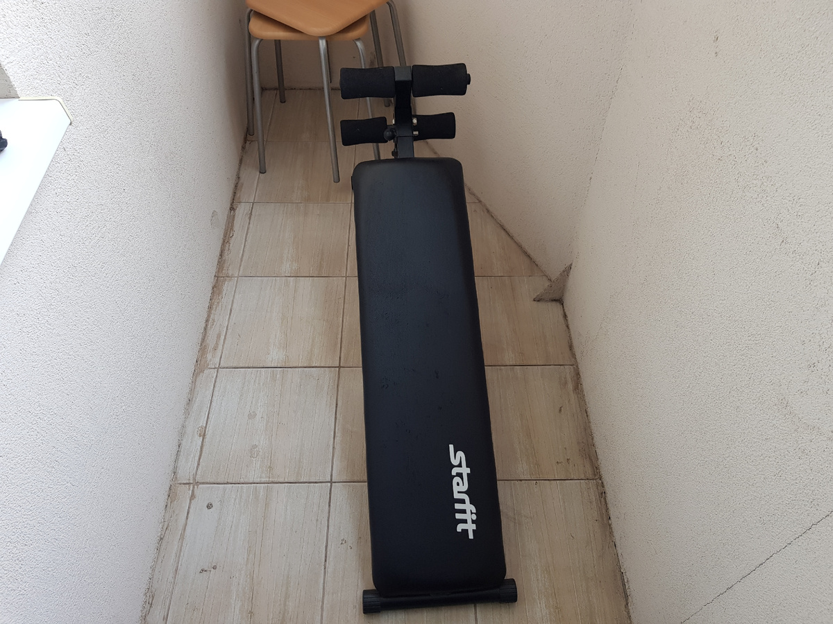 Скамья starfit прямая для пресса