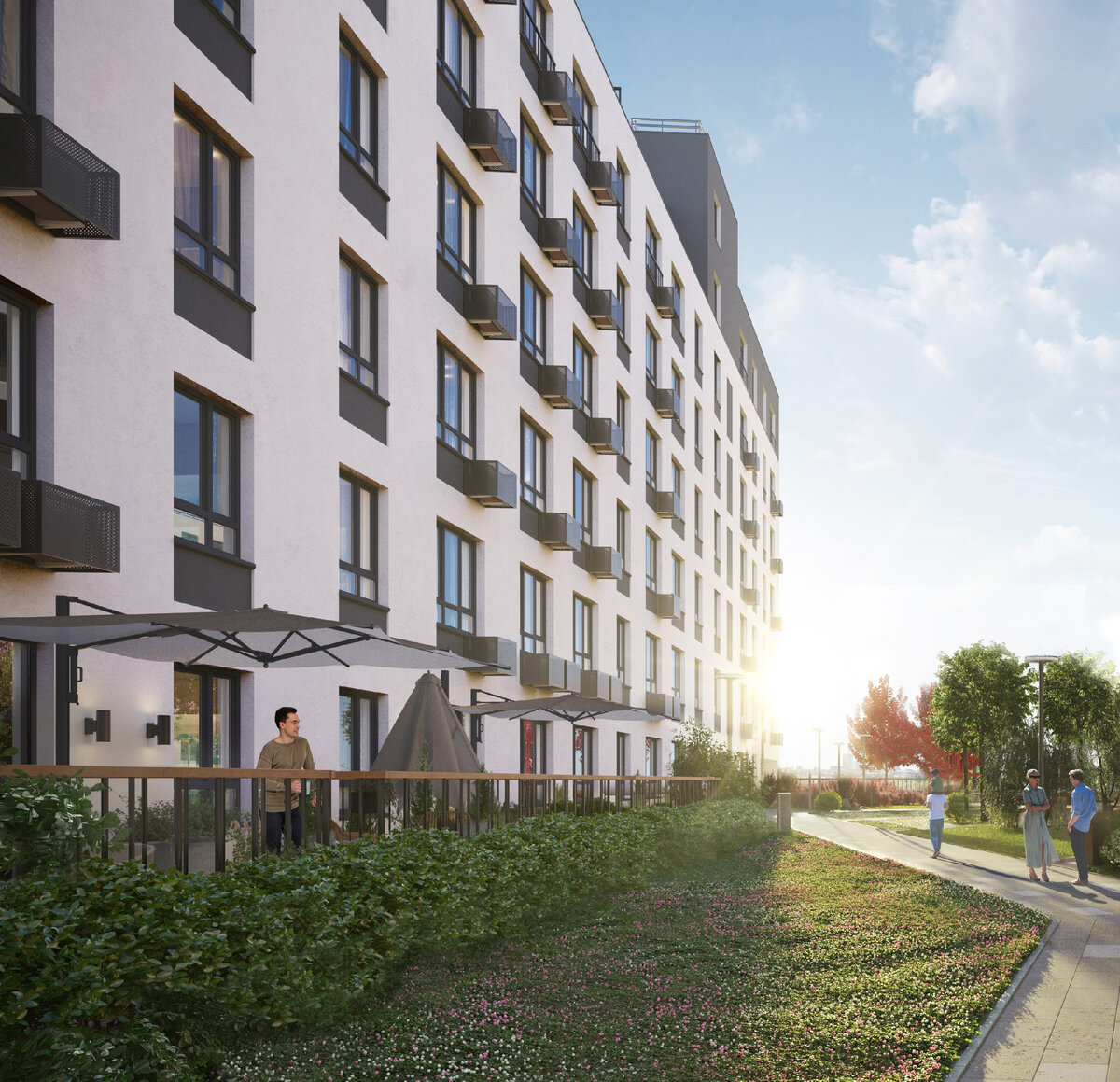 Квартиры с патио в GloraX Балтийская