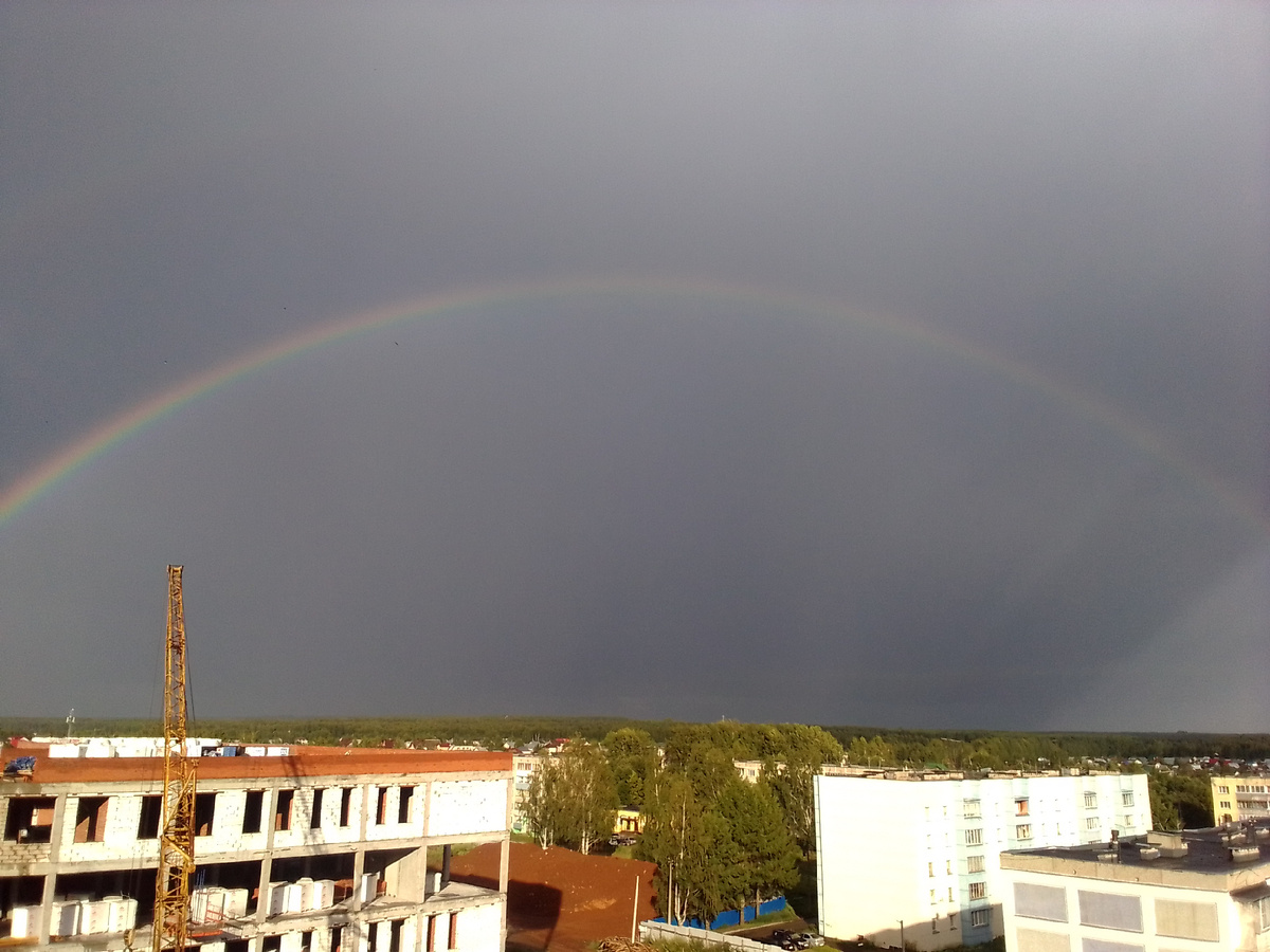 Вечером была радуга. К удаче! Фото Время стрекоз