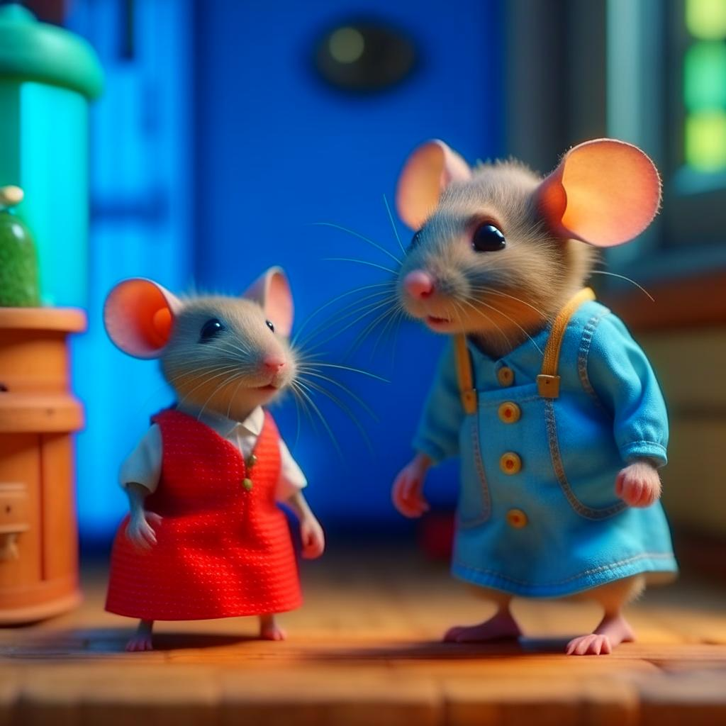 - Мышонок, мы с тобой пойдём на комиссию. - А мне дадут там сыр? - Да, а ещё можно будет подёргать за хвост кота.