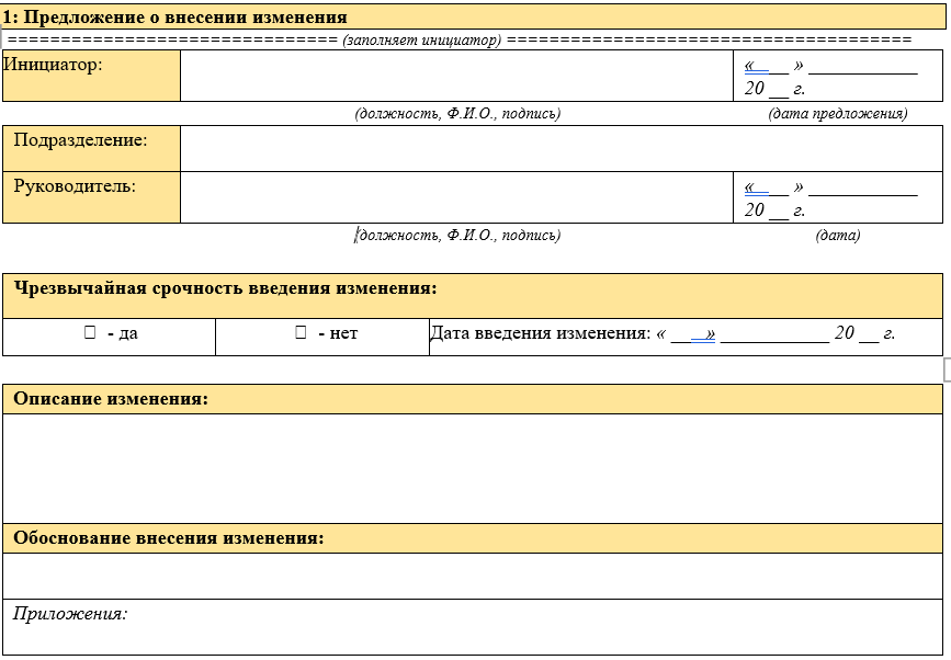 Управление изменениями. Старт