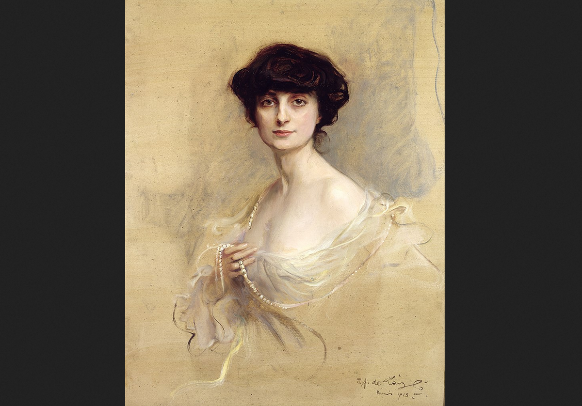 Филипп де Ласло. "Портрет Анны де Ноай", 1913