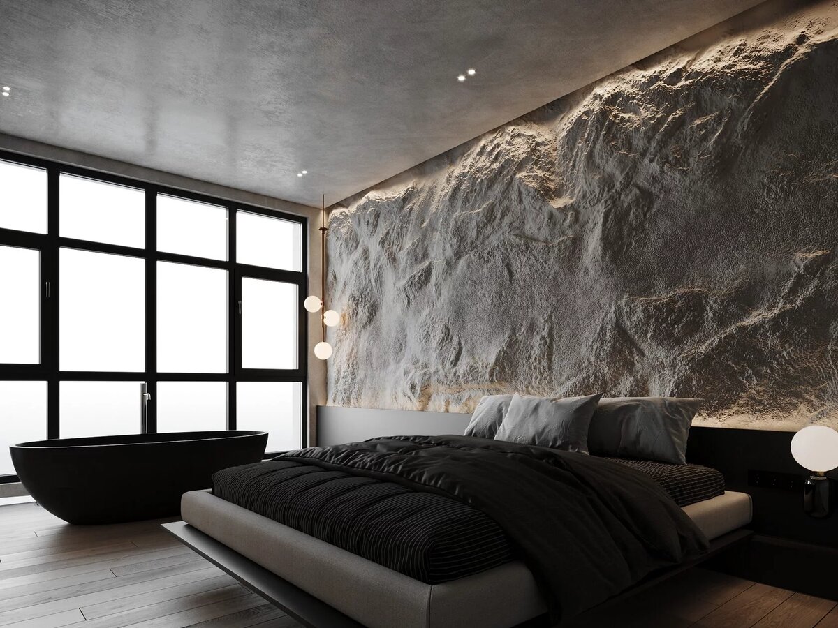 BLACK ROCK. Фактура "алтайский песчаник".