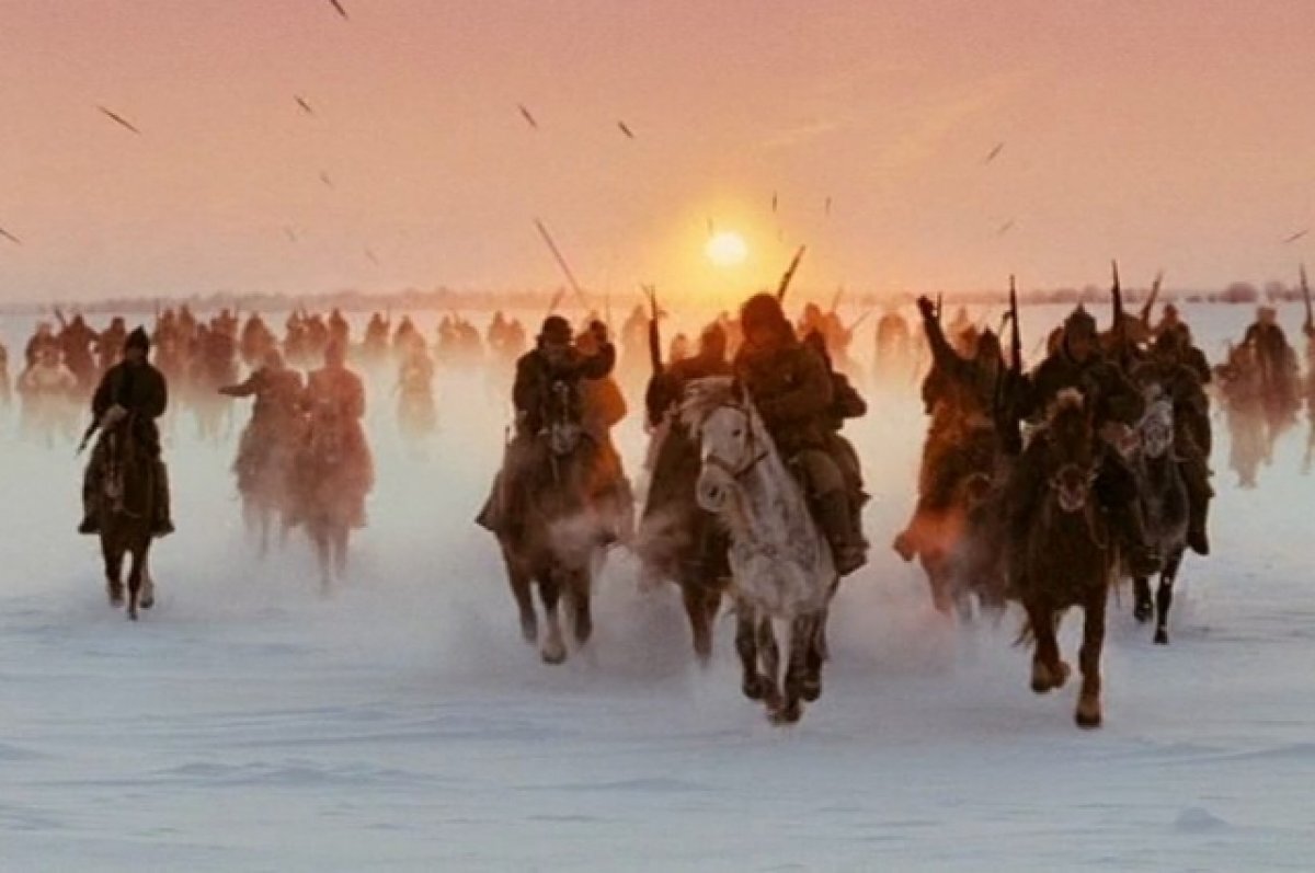    Фильм «Красный лёд. Сага о хантах Югры» снят по книге Е. Айпина «Божья матерь в кровавых снегах».