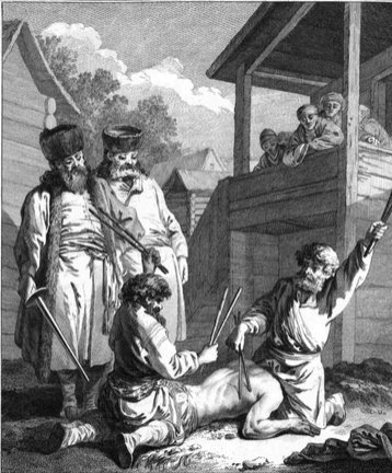 Избиение батогами. Источник: https://www.wikidata.org/