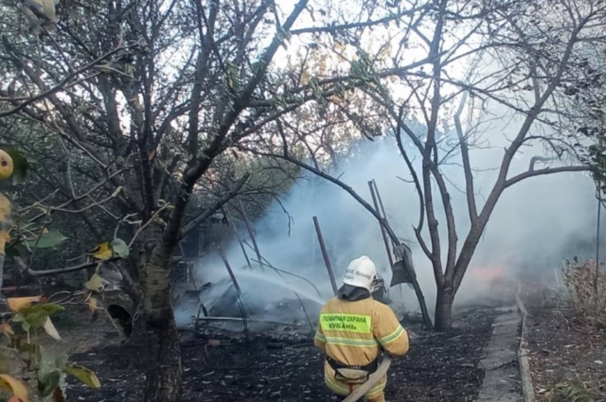    В Геленджике вновь тушат пожар в лесу, площадь огня – один гектар