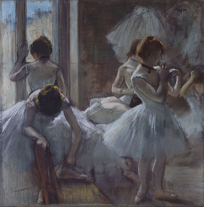 Эдгар Дега "Группа танцовщиц"1884—1885 Музей Орсе (Париж, Франция)
