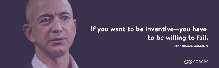 Если вы хотите быть изобретательным - вы должны быть готовы к неудаче.