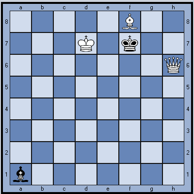 Белые начинают и ставят мат в 3 хода.