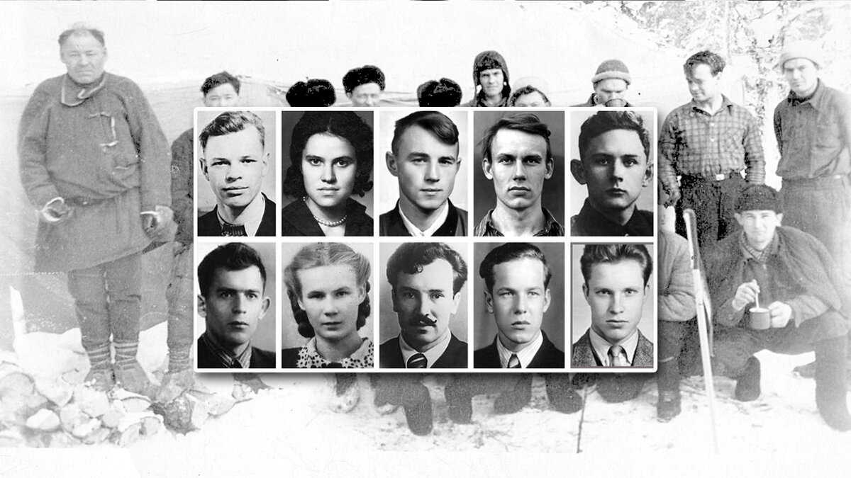 Дятлов группа. Группа дятловцев перевал Дятлова. Гибель участников тургруппы Дятлова. Группа перевала Дятлова 1959. Гибель тургруппы Дятлова 1959