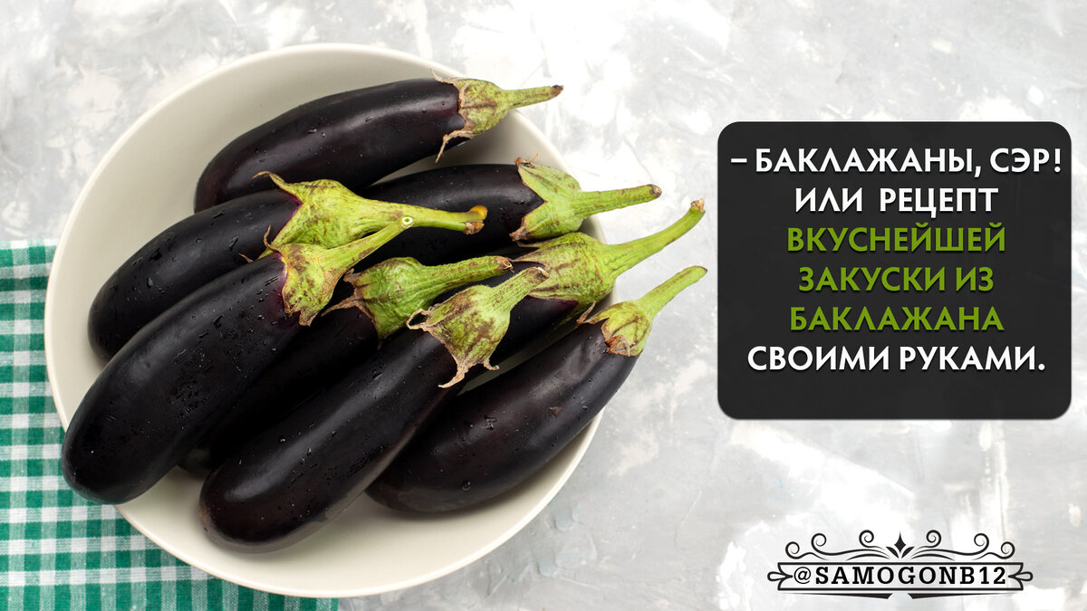 – Баклажаны, сэр! Рецепт вкуснейшей закуски из баклажана своими руками. Коллаж автора ©.