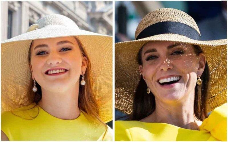 Кейт Миддлтон и бельгийская принцесса Елизавета. Фото: Getty Images. Фотография взята из открытых источников.  📷
