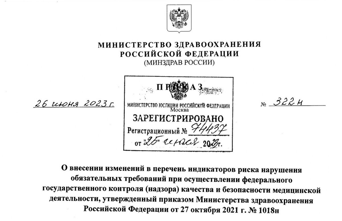 О внесении изменений в перечень индикаторов риска