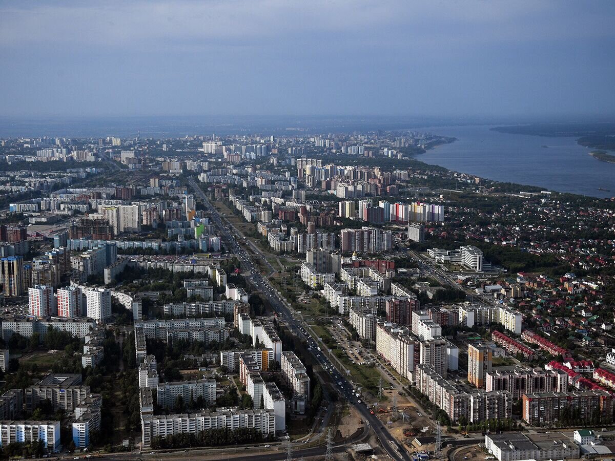    Вид на реку Волгу и город Самару. Архивное фото© РИА Новости / Алексей Филиппов