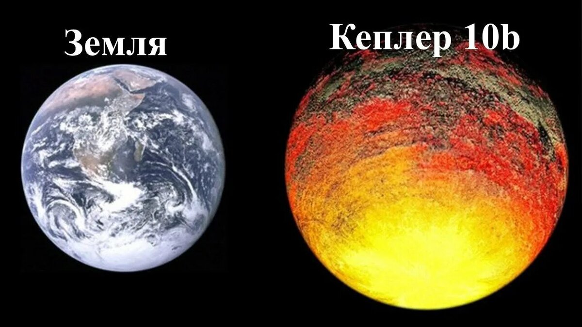 По сравнению с землей