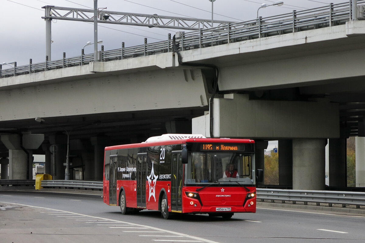 Автобус ЛиАЗ-5292 Аэроэкспресса на маршруте №1195 (метро "Ховрино" - аэропорт Шереметьево).
