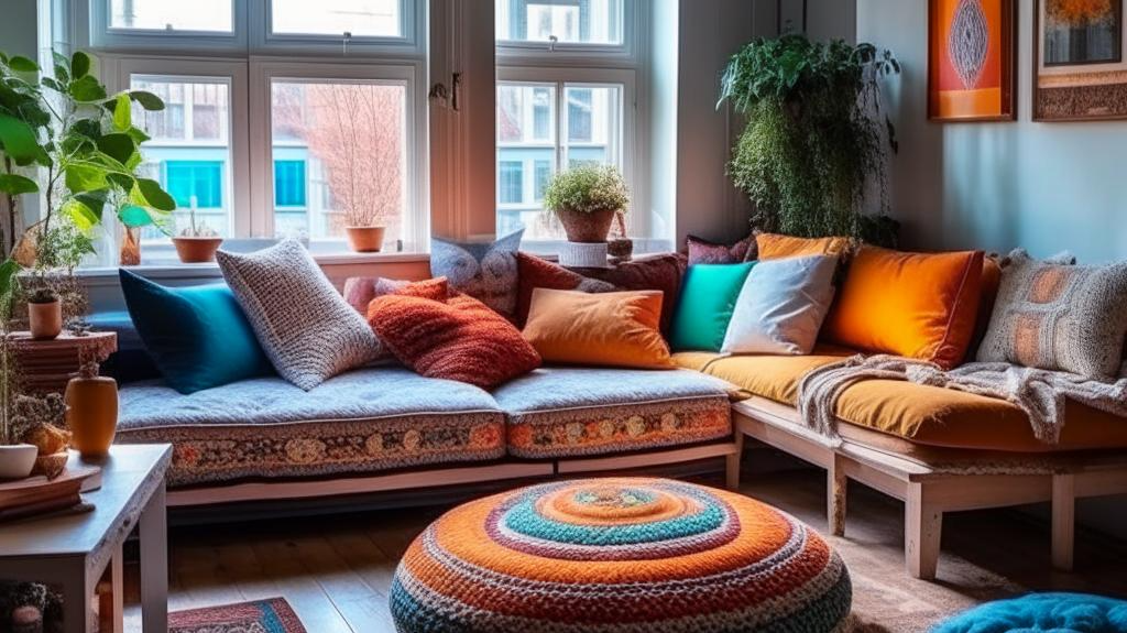 Декоративные диванные подушки в интерьере — 8 фото