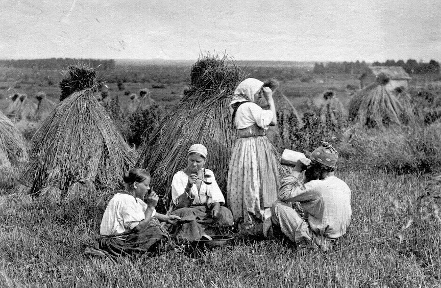 Вильям Каррик. Крестьяне симбирской губернии. Фото 1870 г. 