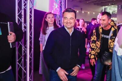    Губернатор Московской области Андрей Воробьев на отборочном этапе «Битвы роботов» ©Константин Семенец Пресс-служба Губернатора и Правительства Московской области