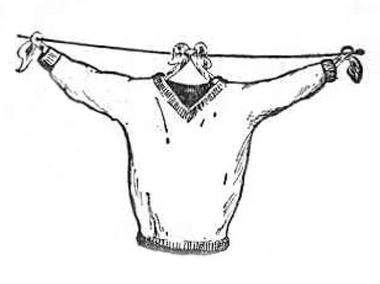 Как высушить вещь, если под рукой нет вешалок и утюга / Изображение: дзен-канал technotion