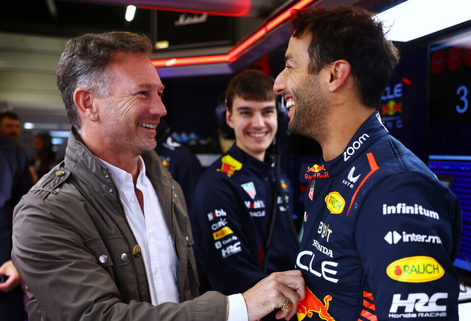    Кристиан Хорнер объяснил приглашение Риккардо в AlphaTauriGetty Images / Red Bull Content Pool