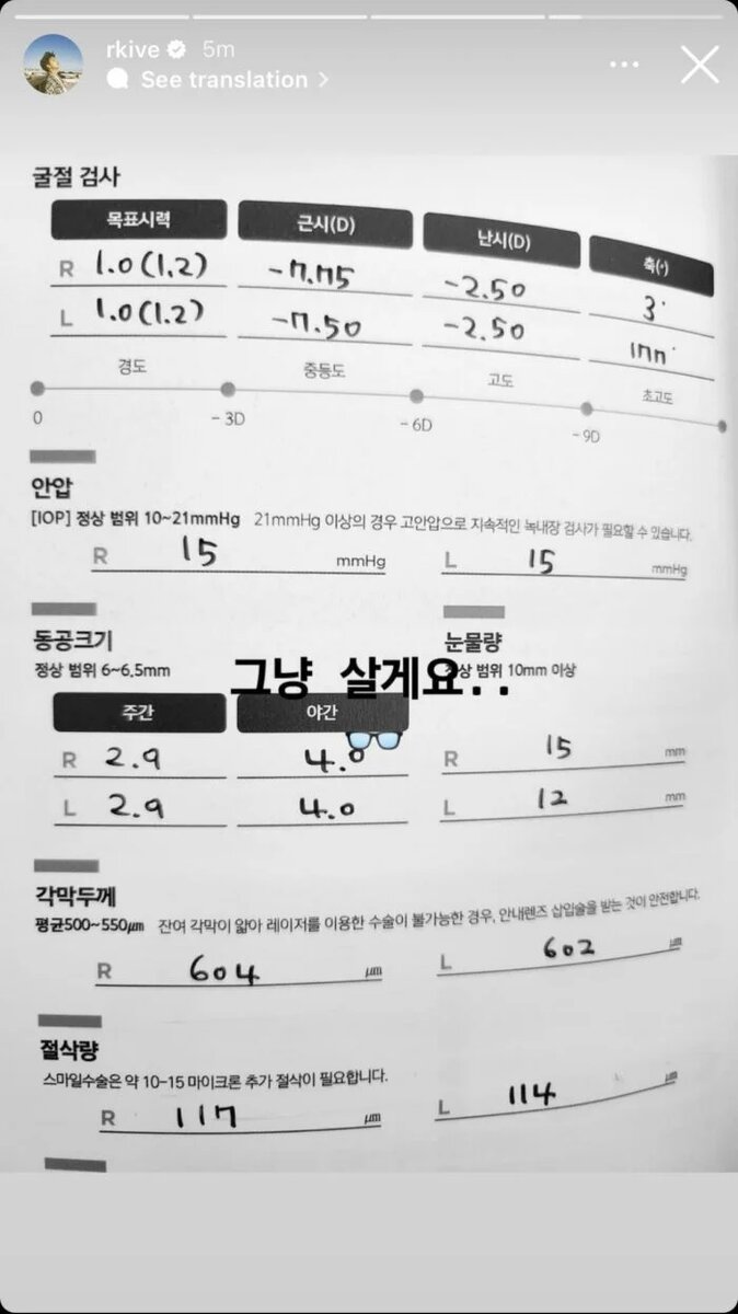 Близорукость -7.75(правый глаз) и -7.5(левый глаз). И астигматизм -2.5(оба глаза)